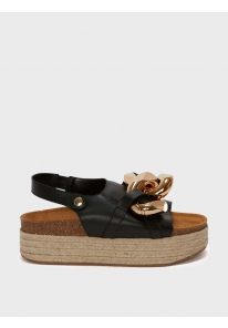 CHAIN ESPADRILLE PLATFORM SANDAL