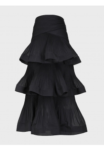 PLEATED MIDI SKIRT
