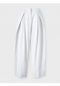 DIAGONAL PLEATED TAPERED TROUSERS