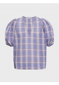 SEERSUCKER CHECK BLOUSE