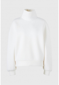 HIGH NECK NEOPRENE SWEATSHIRT