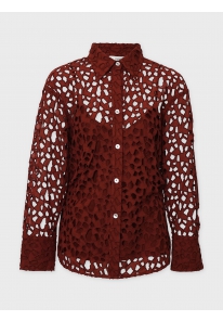 LACE SCULPTED L/S SHIRT