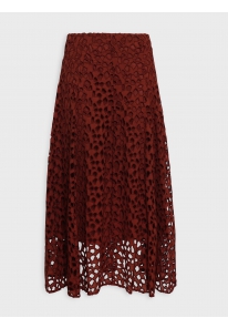 LACE PANELLED SLIP SKIRT