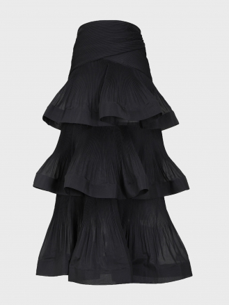 PLEATED MIDI SKIRT